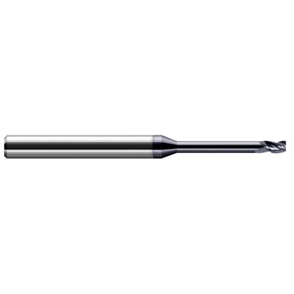 Miniature End Mill - 4 Flute - Corner Radius, 0.7500" (3/4), Overall Length: 8"